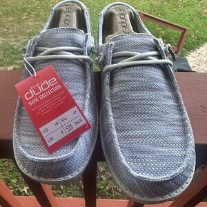 HEY DUDE WENDY SOX WIDE GLACIER GREY 10